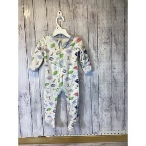 Aablexema Baby Footed Pajamas Cotton Long Sleeve Outfit 9-12 months